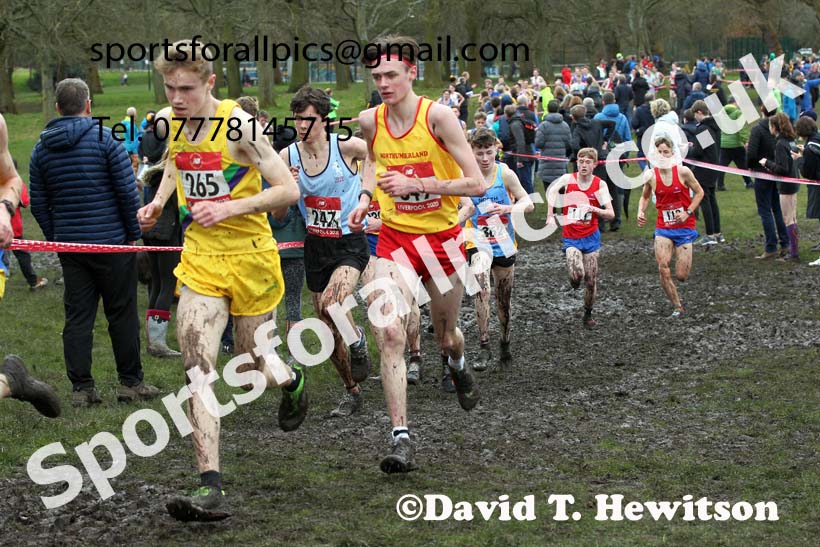 Intermediate boys, 2020 New Balance English Schools Champs., Sefton Park, Liverpool. Photo: David T. Hewitson/Sports for All Pics